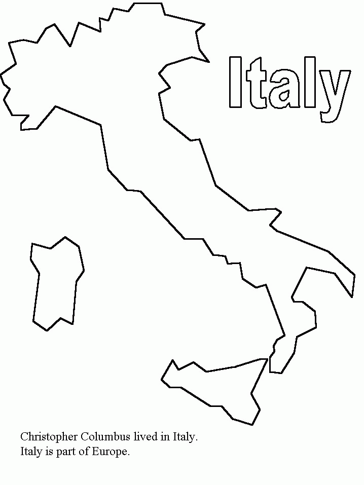 italy coloring page  coloring home