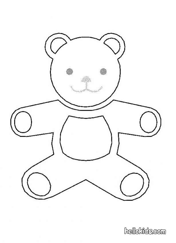 CHRISTMAS GIFT coloring pages - kids Teddy Bear and toys
