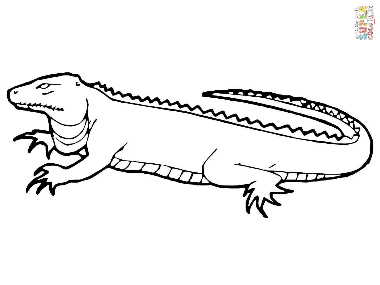 Komodo Dragon Coloring Pages Coloring Home