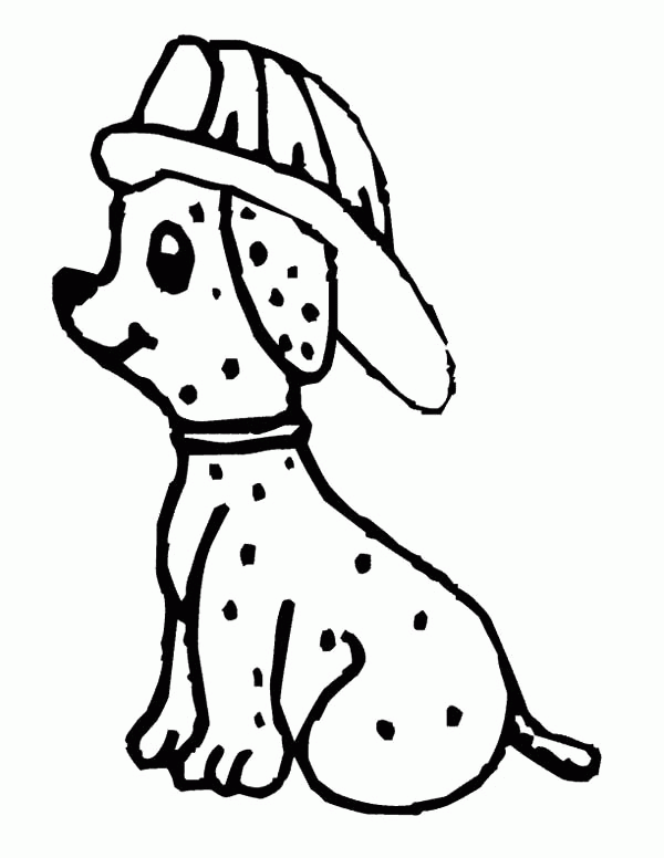 Download Dalmatian Fire Dog Coloring Pages - Coloring Home