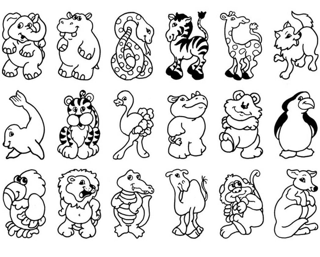 Coloring Pages Animals Djungel   Coloring Home