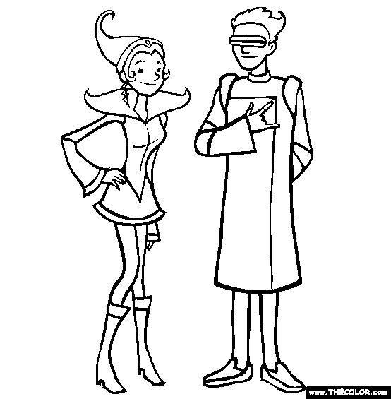 Future Fashion Online Coloring Page