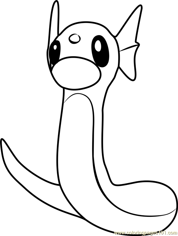 Dratini Pokemon GO Coloring Page for Kids - Free Pokemon GO Printable Coloring  Pages Online for Kids - ColoringPages101.com | Coloring Pages for Kids