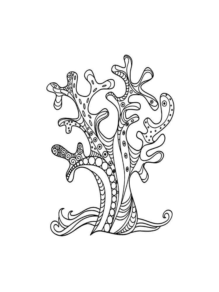 Coral coloring pages. Download and print Coral coloring pages