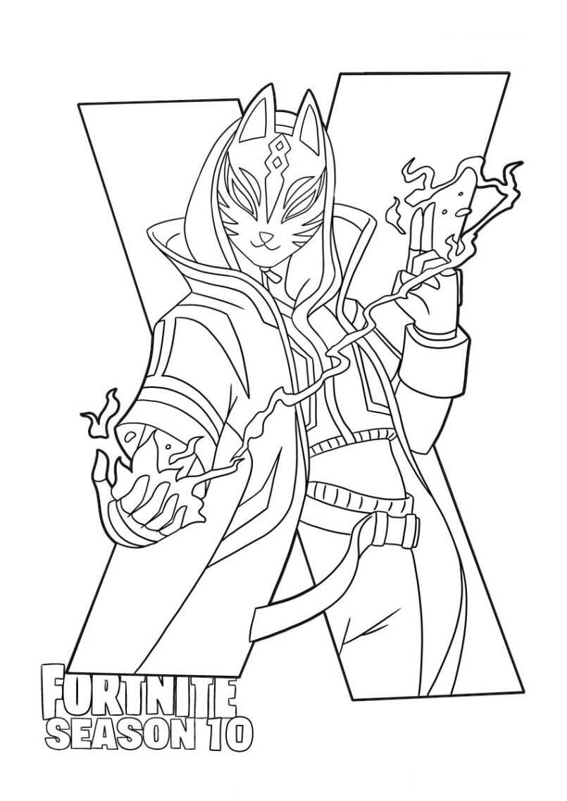Fortnite Drift in Season 10 Coloring Pages - Fortnite Coloring Page...