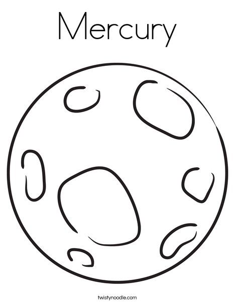 Mercury Coloring Page | Planet coloring pages, Coloring pages, Space coloring  pages
