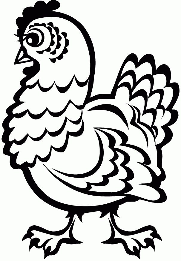 Download Printable Chicken Coloring Pages - Coloring Home