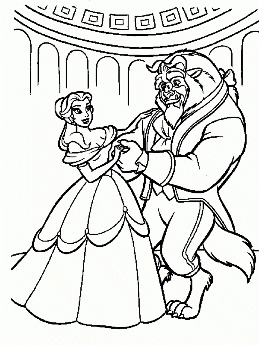 Beauty And The Beast Printable Coloring Pages - Coloring Page Photos