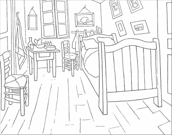 Coloring Pages from the Van Gogh Museum – Lesson Plans