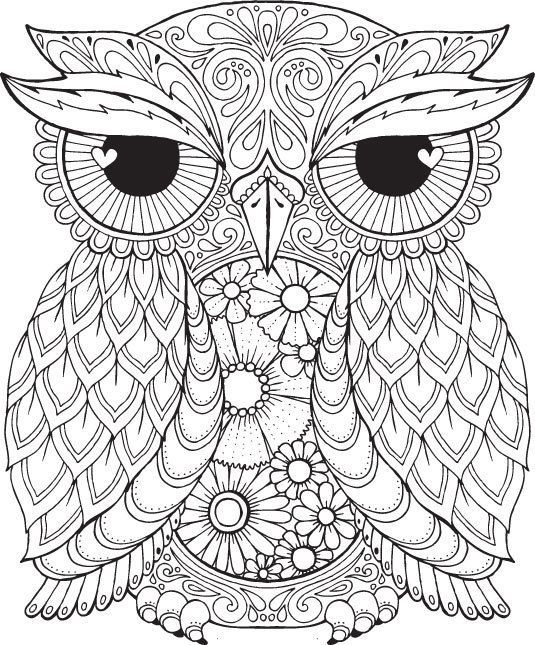 free printable owl mandalas to color - Clip Art Library