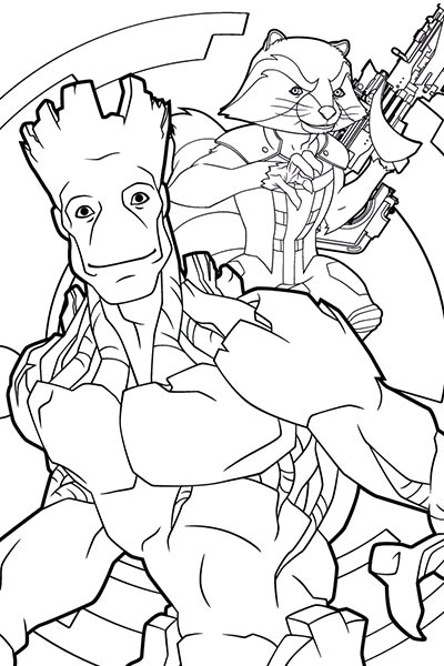 Drawing Guardians of the Galaxy #82499 (Superheroes) – Printable coloring  pages