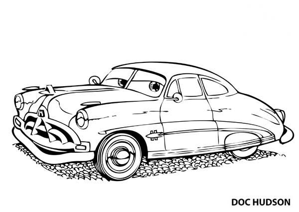 Awesome Doc Hudson Disney Cars Coloring Page - Download & Print Online Coloring  Pages for Free | Color… | Cars coloring pages, Online coloring pages, Coloring  pages