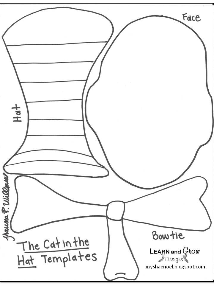 Easy to Make Cat In The Hat Coloring Sheets - Pa-g.co