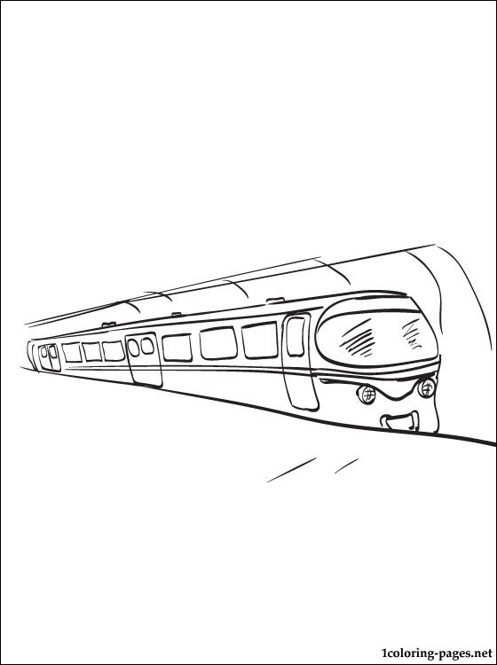 Coloring page subway | Coloring pages