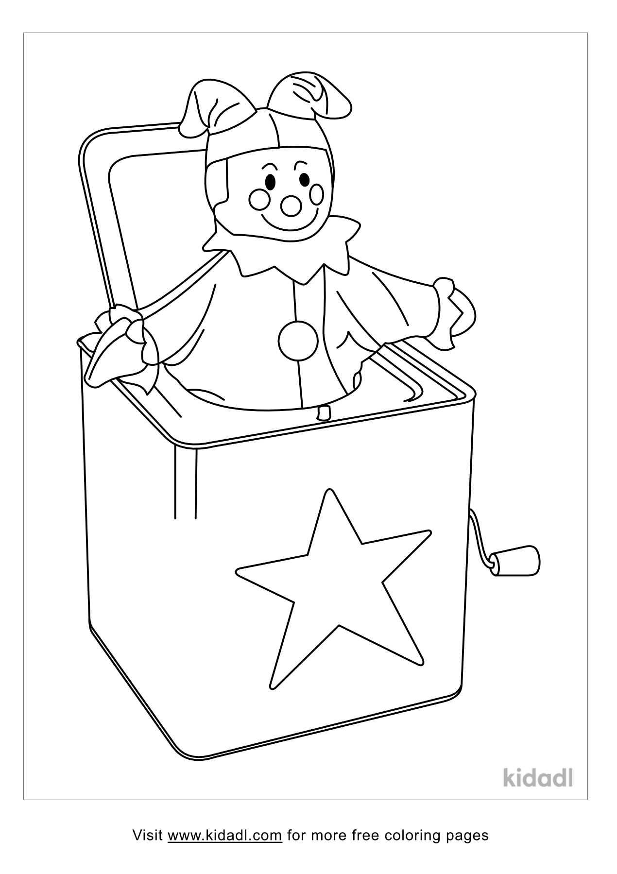 Jack In The Box Coloring Pages | Free Toys Coloring Pages | Kidadl