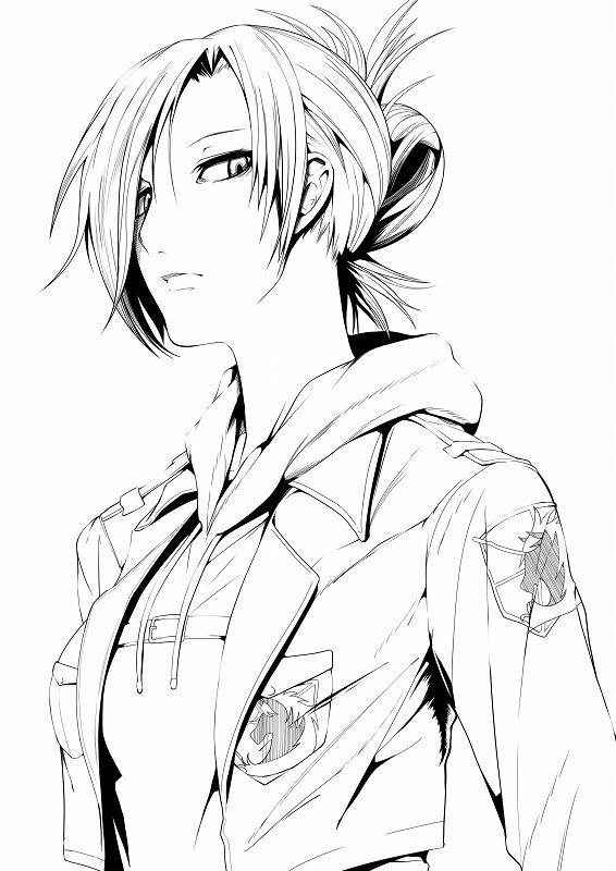 Anime Coloring Pages Levi - Coloring and Drawing