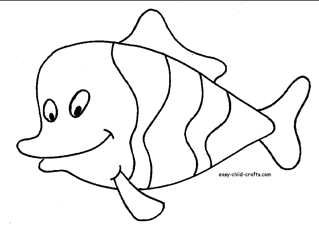 Rainbow Fish Pattern - Coloring Pages for Kids and for Adults