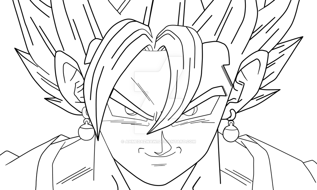 Vegito Coloring Pages at GetDrawings.com | Free for personal ...