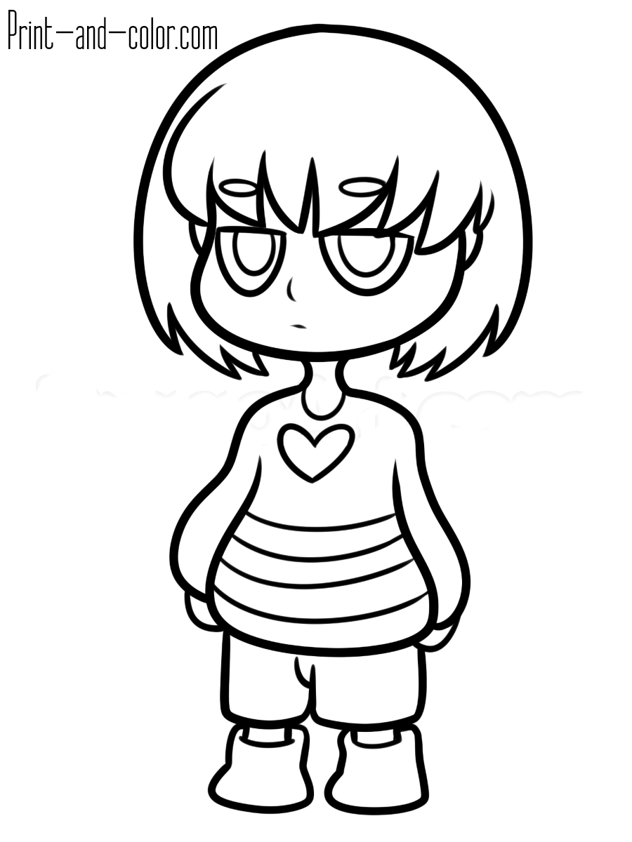 Undertale coloring pages | Print and Color.com