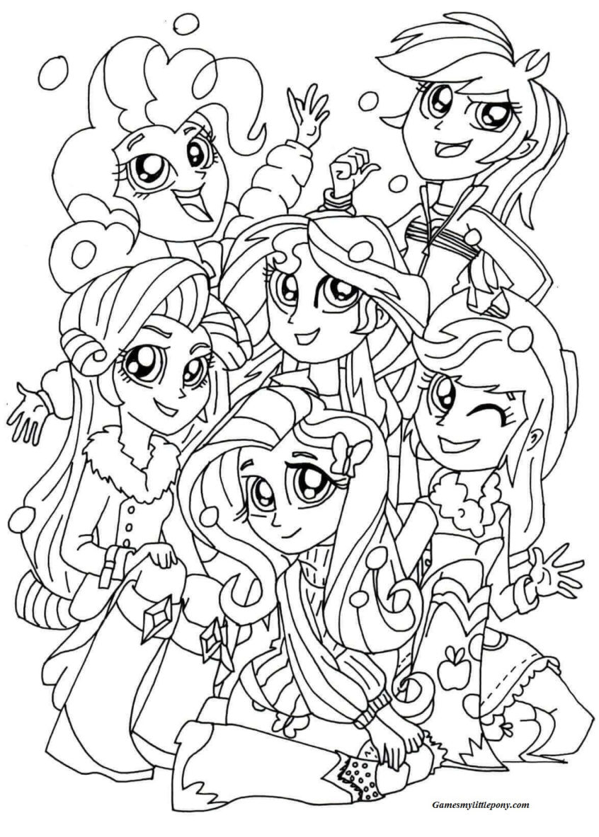 Top Coloring Pages: My Little Pony Games Equestria Girls ...