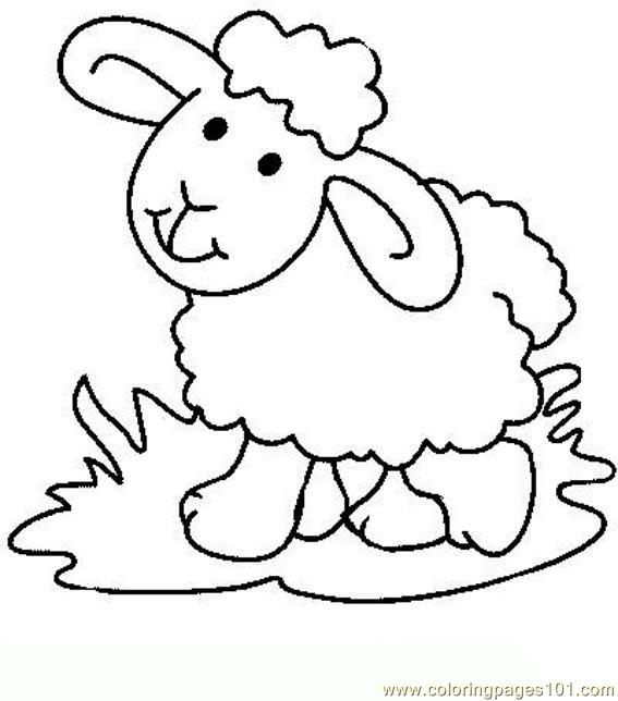 Easter lambs Coloring Page - Free Easter Lambs Coloring ...