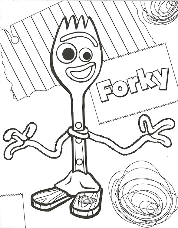 Forky Coloring Pages Coloring Home