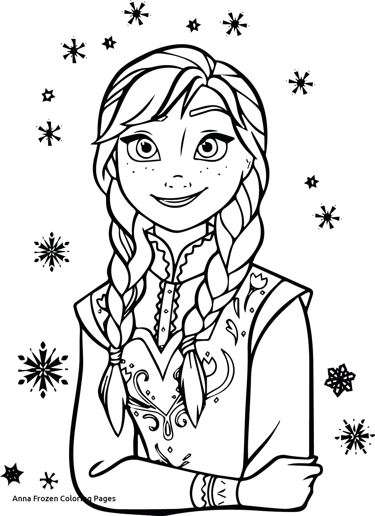 Anna Frozen Coloring Pages - Coloring Home