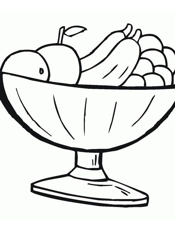 Snack Coloring Pages - Coloring Home