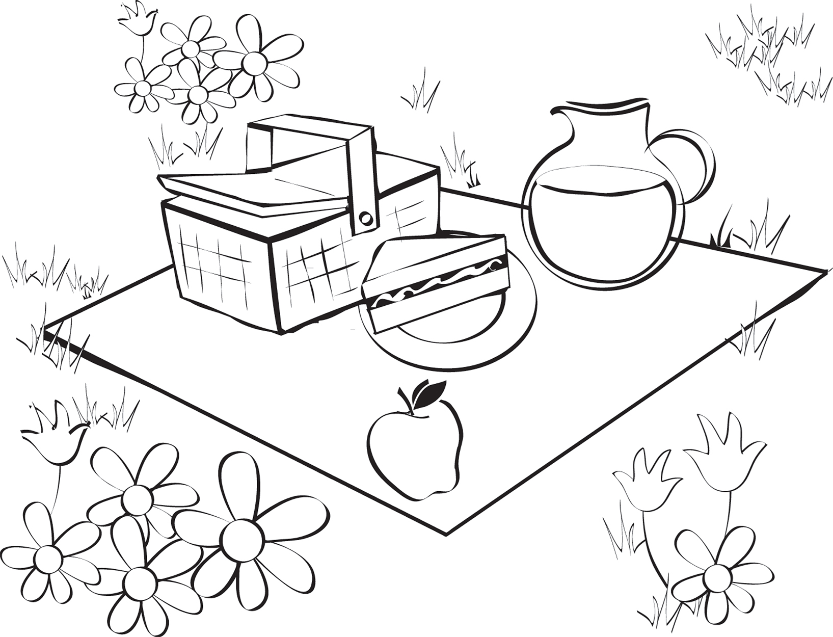 printable-picnic-coloring-book-page-coloring-home