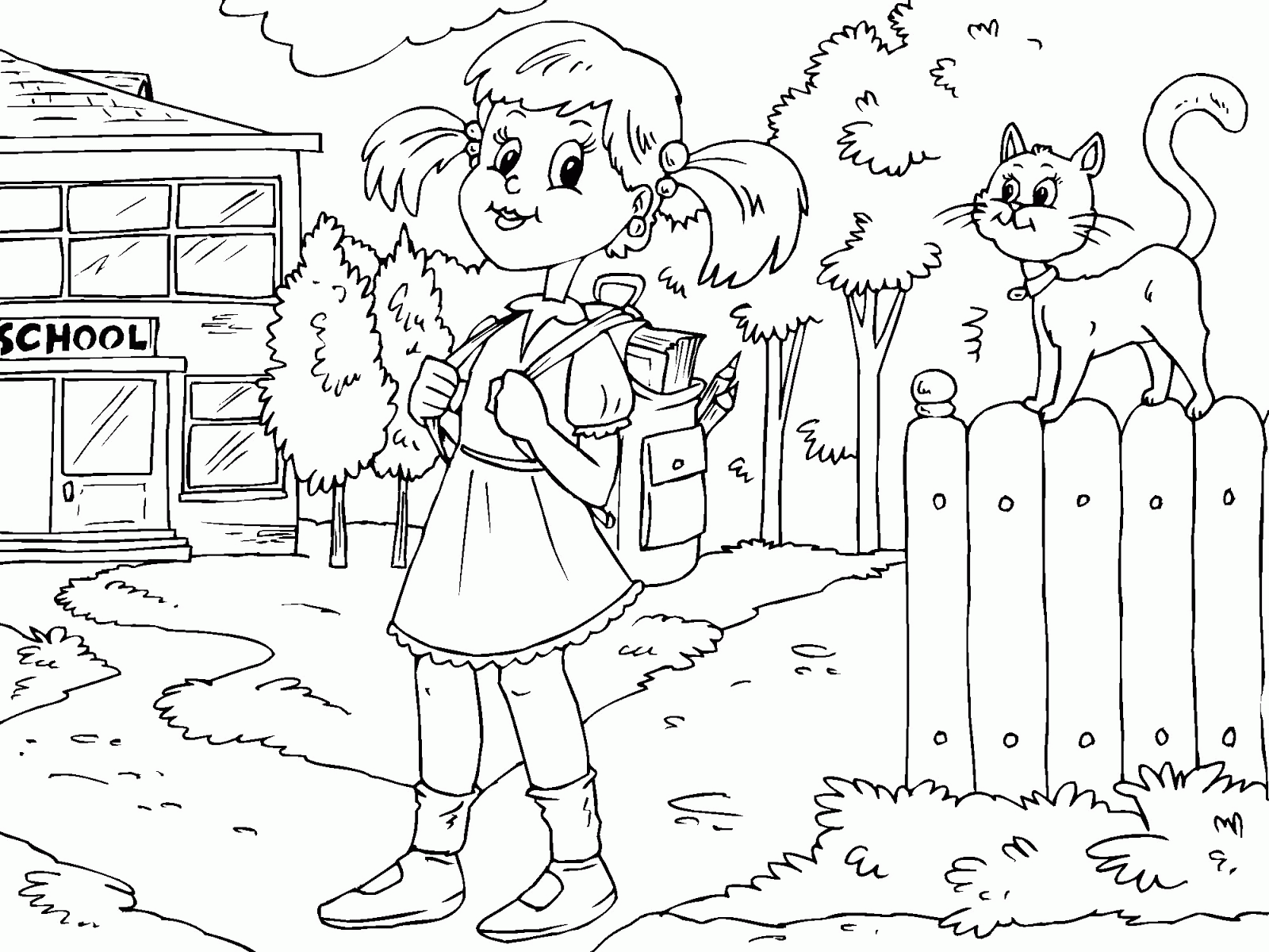 Coloring to go to School ~ Child Coloring