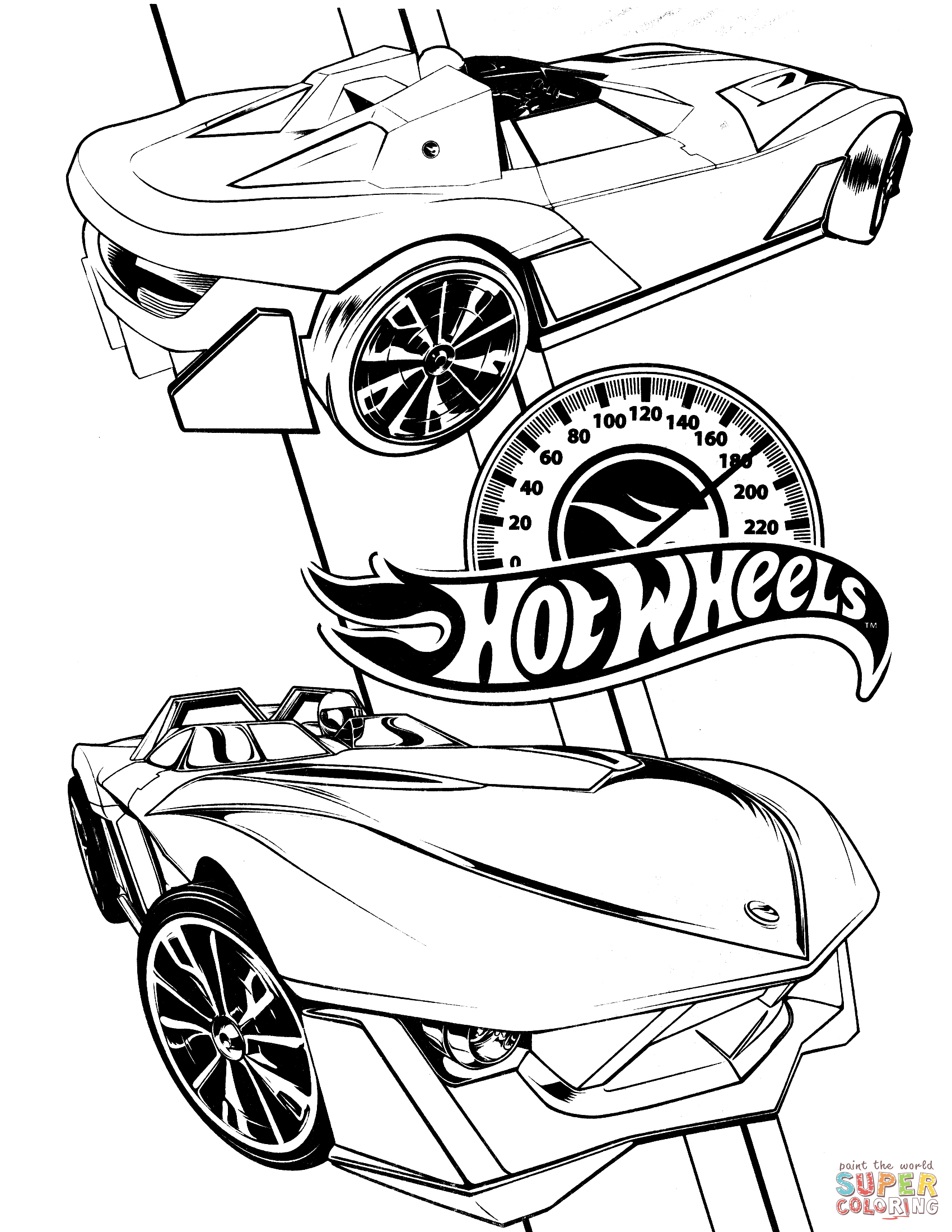 Hot Wheels coloring page | Free Printable Coloring Pages