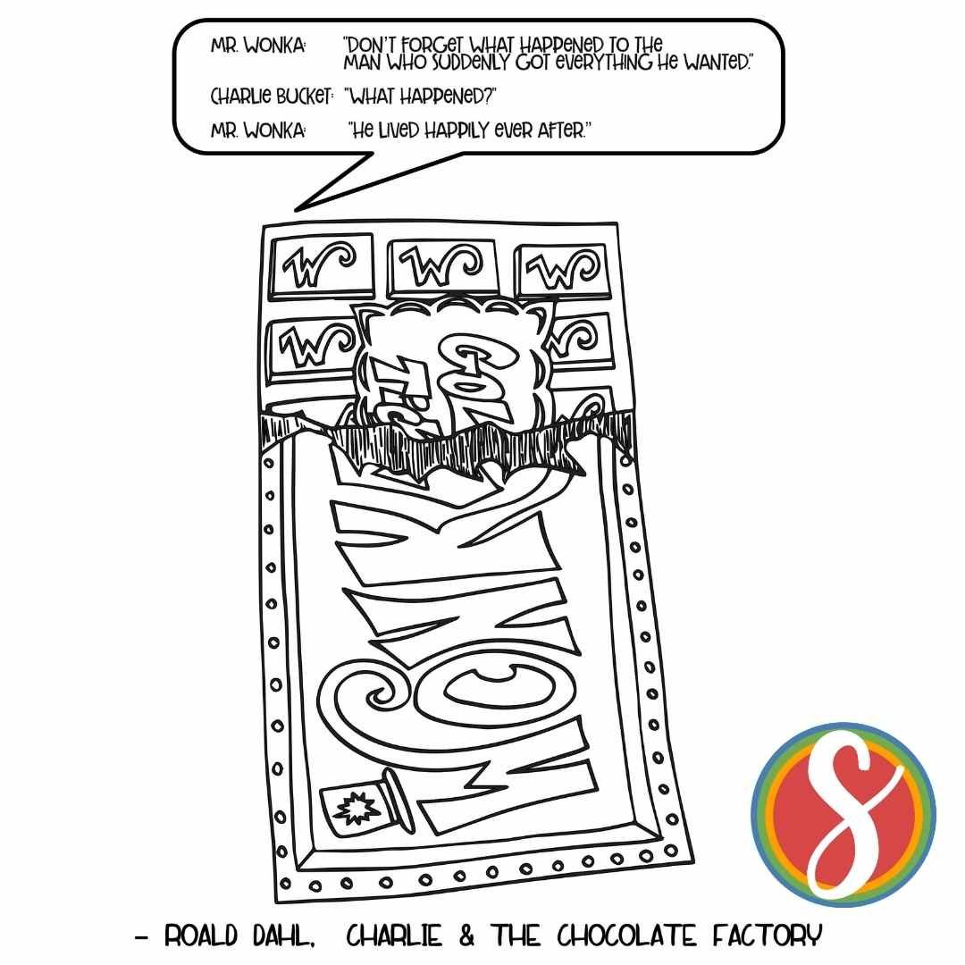 Charlie & The Chocolate Factory Coloring Pages — Stevie Doodles