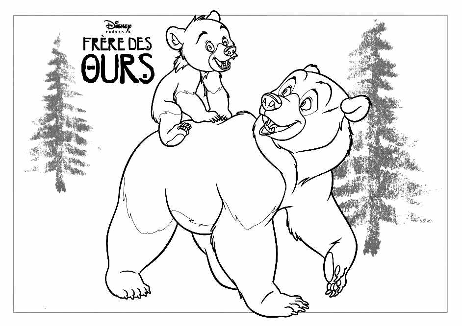 Brother bear to print - Brother Bear Kids Coloring Pages