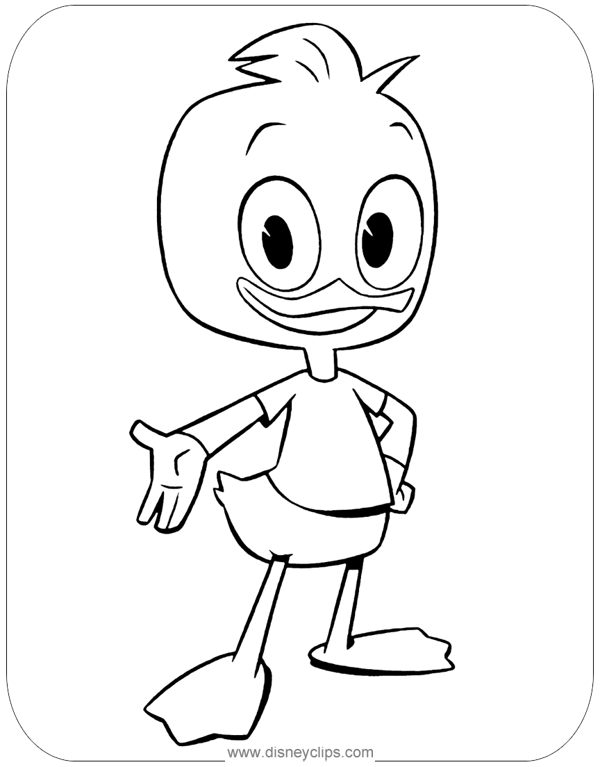 New Ducktales Coloring Pages | Disneyclips.com