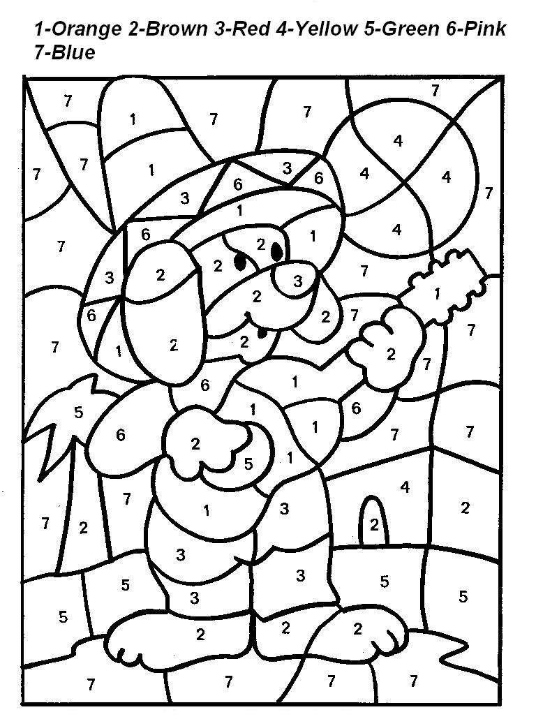 Color-By-Number-Coloring-Pages-For-Kids-84.jpg (768×1040) | Color ...