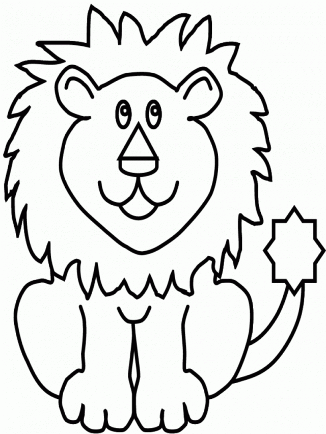Coloring Pages Animals Lion Printable Coloring Sheet 99Coloring 