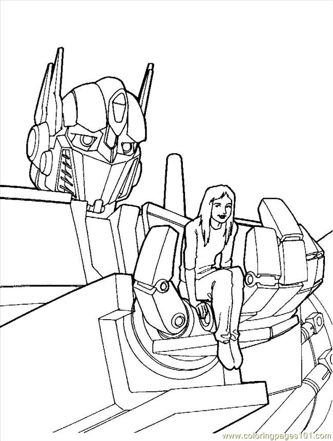 Transformers 3 Coloring Sheets