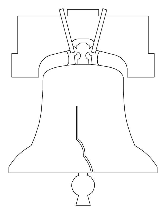 Liberty Bell Coloring Page Printable Coloring Home Ukup