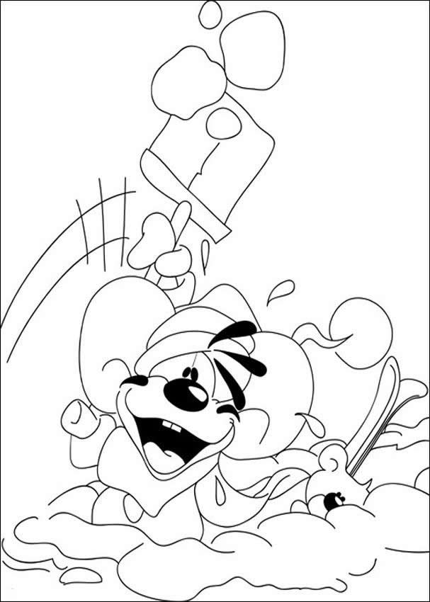 DIDDL coloring pages - Diddl skiing