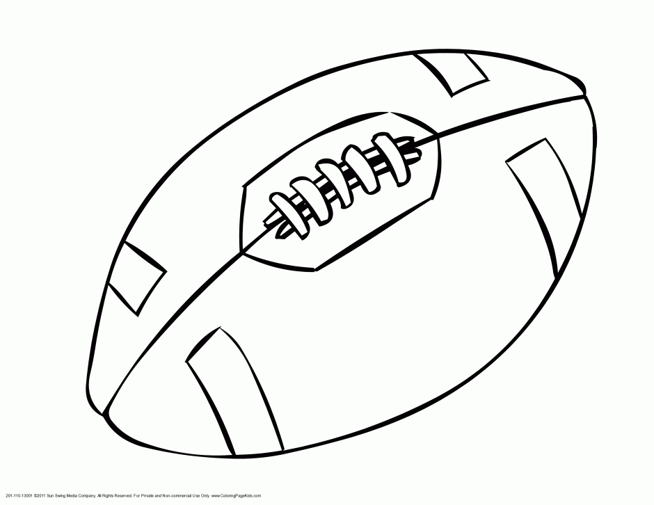 Printable Coloring Page On The Football Field Sports American 