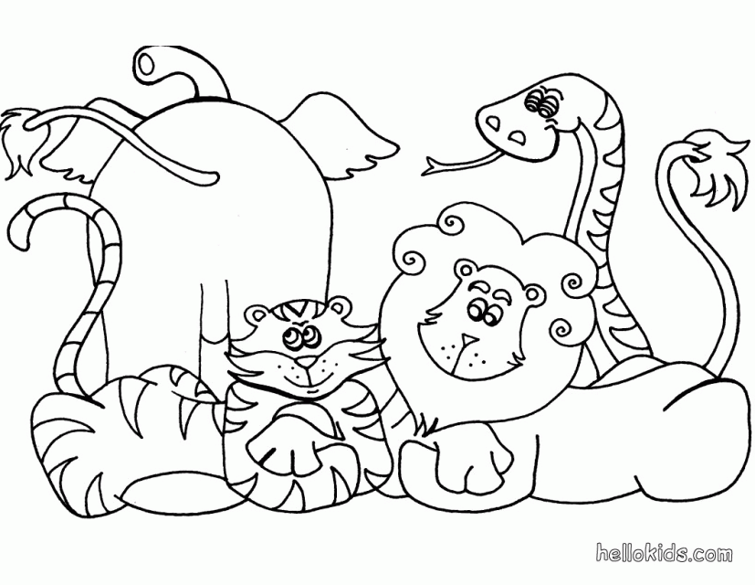 Coloring Pages In AFRICAN ANIMAL Coloring Pages Enjoy Coloring 