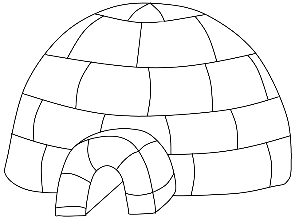 Inuit Igloo Countries Coloring Pages & Coloring Book