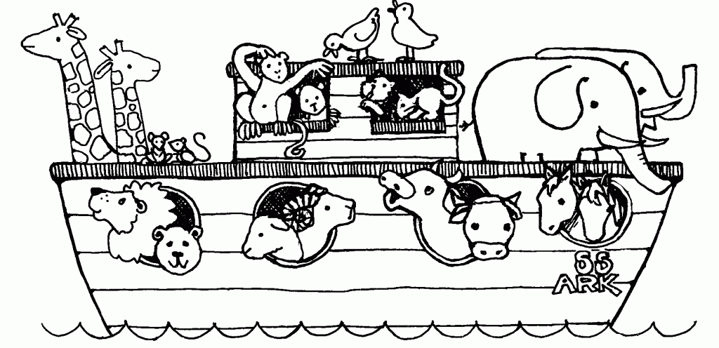 Noah S Ark Coloring Page - Free Coloring Pages For KidsFree 