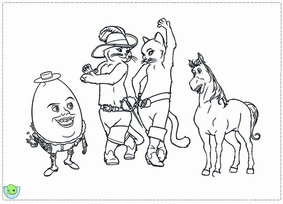 Puss in Boots Coloring page
