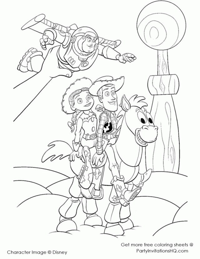 Cool Woody Jessie Toy Story Coloring Pages Hd | ViolasGallery.