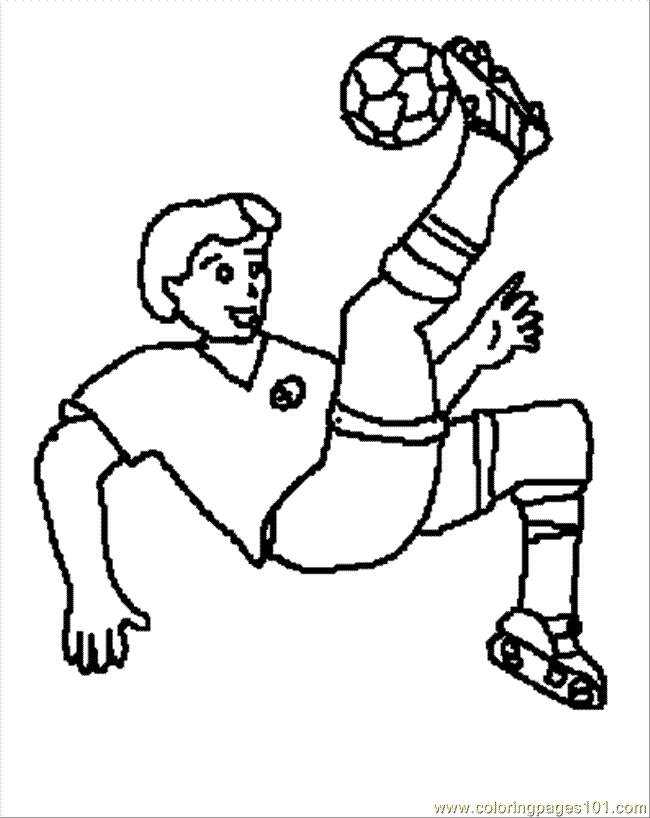 Coloring Pages Ring Pages Soccer Ball Kick 4 (Sports > Winter 