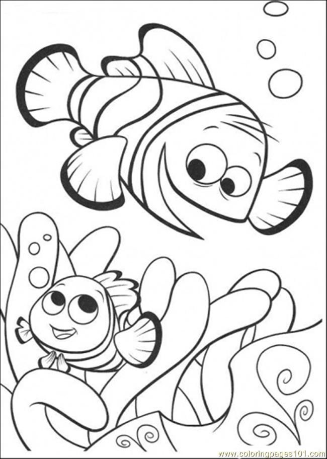nemo and friends coloring pages