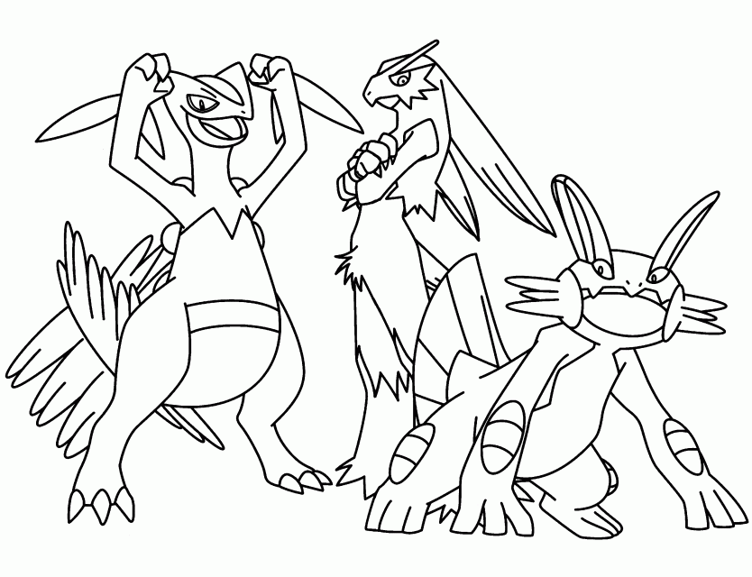 Blaziken Coloring Pages - Coloring Home
