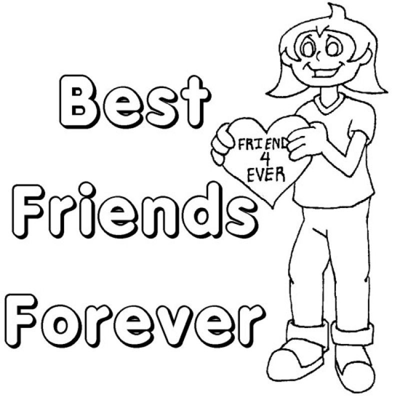 Best Friends Forever Coloring Pages Coloring Home