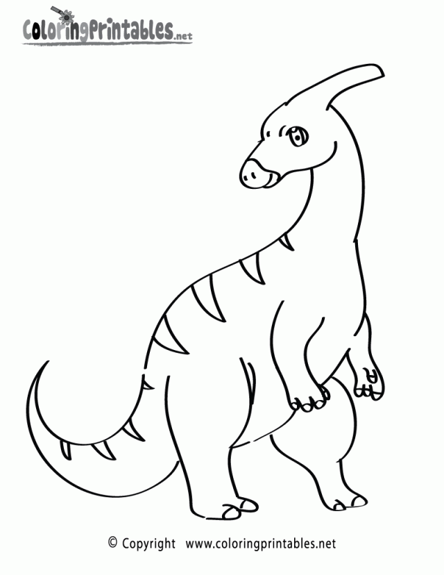 Fun Dinosaur Coloring Page Printable Coloring Pages Pinterest 